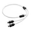 JL Audio 2 Channel Marine Audio Y-Adaptor 1 Male Plug to 2 Female Jacks - XMD-WHTAICY-1M2F [010-13553-00] - Essenbay Marine