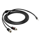 JL Audio 2 Channel 6' Mini to RCA Audio Interconnect Cable - XD-MINIRCA-6 [010-13458-00] - Essenbay Marine