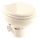 Dometic MasterFlush 7160 Bone Electric Macerating Toilet w/Orbit Base - Raw Water - 12V [9610007276] - Essenbay Marine