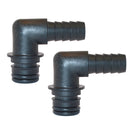 Jabsco Port Kit 90-Degree Elbow 1/2" Hose Fitting - Pair [30651-1000] - Essenbay Marine