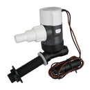 Commodore 1100 GPH Angled Livewell Pump - 12V [CM-E31-1100L] - Essenbay Marine