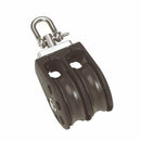 Barton Size 1 30mm Plain Bearing Pulley Block Double w/Swivel [N01230] - Essenbay Marine
