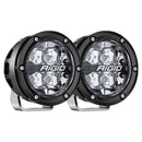 RIGID Industries 360-Series RGBW 4" Offroad Spot Beam w/RGBW Backlight Pods - Set of 2 [36402] - Essenbay Marine