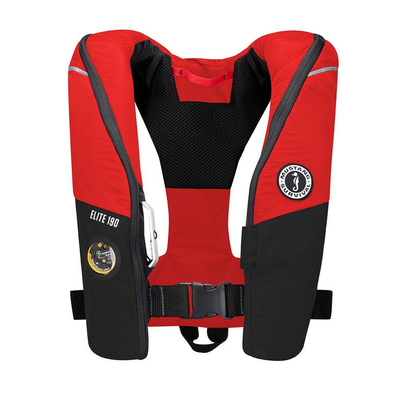 Mustang Elite 190 Offshore Inflatable PFD - Red/Black [MD3170-123-0]