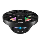 DS18 8" 2-Way Coaxial Marine Speakers w/Digital LED Lights  Bullet Tweeter - Black - 175W, 4-Ohm [NXL-IQ8/BK] - Essenbay Marine