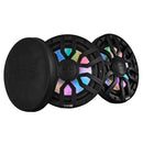 DS18 8" 2-Way Coaxial Marine Speakers w/Digital LED Lights  Bullet Tweeter - Black - 175W, 4-Ohm [NXL-IQ8/BK] - Essenbay Marine