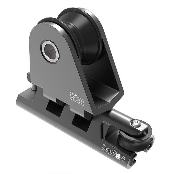 Barton 32mm Towable Genoa Car 2:1 Purchase - Heavy Duty - Black [32211HDB] - Essenbay Marine