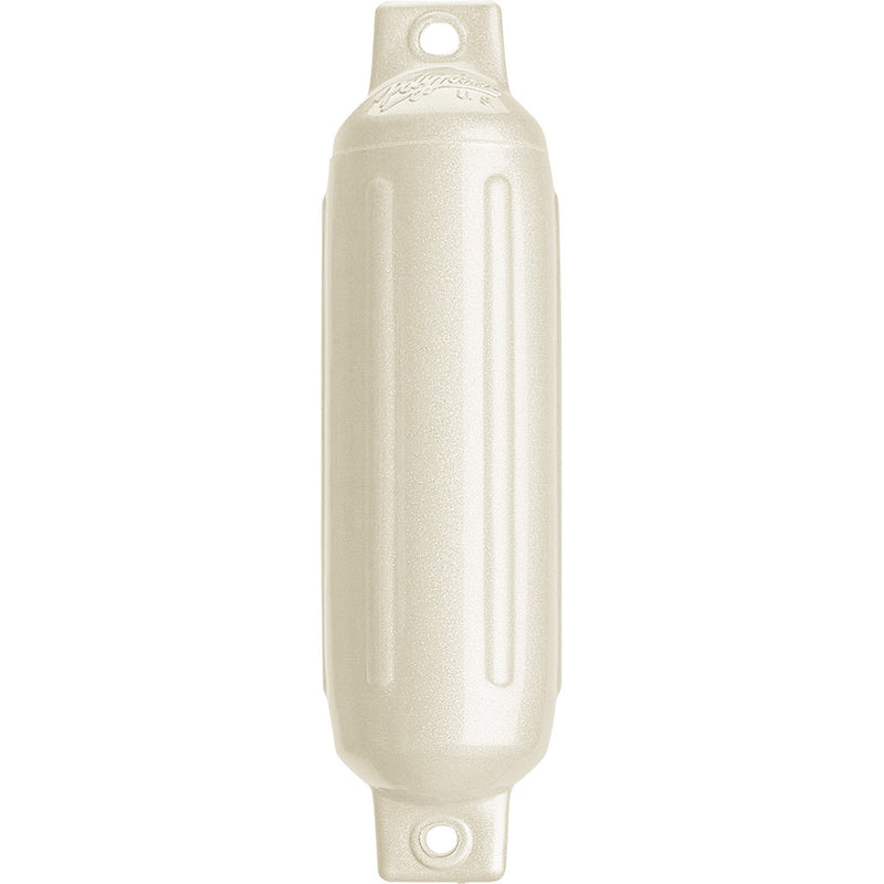 Polyform G-1 Twin Eye Fender 3.5" x 12.8" - Metallic White [G-1-METALLIC WHITE]