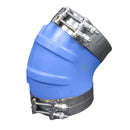 Trident Marine ID 45 Degree Blue Silicone Molded Wet Exhaust Elbow w/4 T-Bolt Clamps [240V10000-S/S] - Essenbay Marine