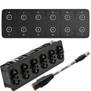 Maretron CKM12 Keypad w/CKM to NMEA 2000 Adapter Cable - 0.2M (Horizontal Orientation) [A3802-2] - Essenbay Marine