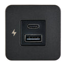 Scanstrut TILE USB-A/USB-C Interior Charging Socket - 12/24V - Black Bezel [SC-TILE-10] - Essenbay Marine