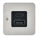 Scanstrut TILE USB-A/USB-C Interior Charging Socket - 12/24V - Stainless Steel Bezel [SC-TILE-11] - Essenbay Marine