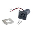 Scanstrut TILE USB-A/USB-C Interior Charging Socket - 12/24V - Stainless Steel Bezel [SC-TILE-11] - Essenbay Marine