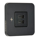 Scanstrut TILE USB-C Interior Charging Socket - 12/24V - Black Bezel [SC-TILE-20] - Essenbay Marine