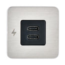 Scanstrut TILE USB-C Interior Charging Socket - 12/24V - Stainless Steel Bezel [SC-TILE-21] - Essenbay Marine