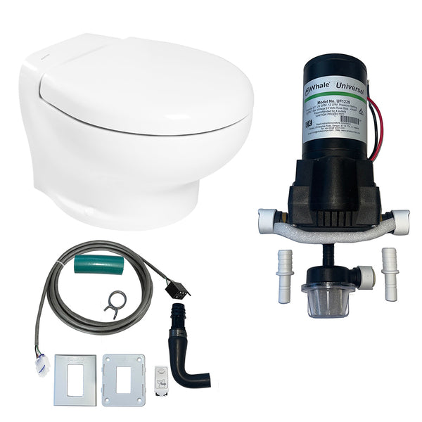 Thetford Nano Eco Compact Toilet Raw Water Kit w/Inlet Pump - 24V [T-NAN024PW/E/NA-RWKIT] - Essenbay Marine