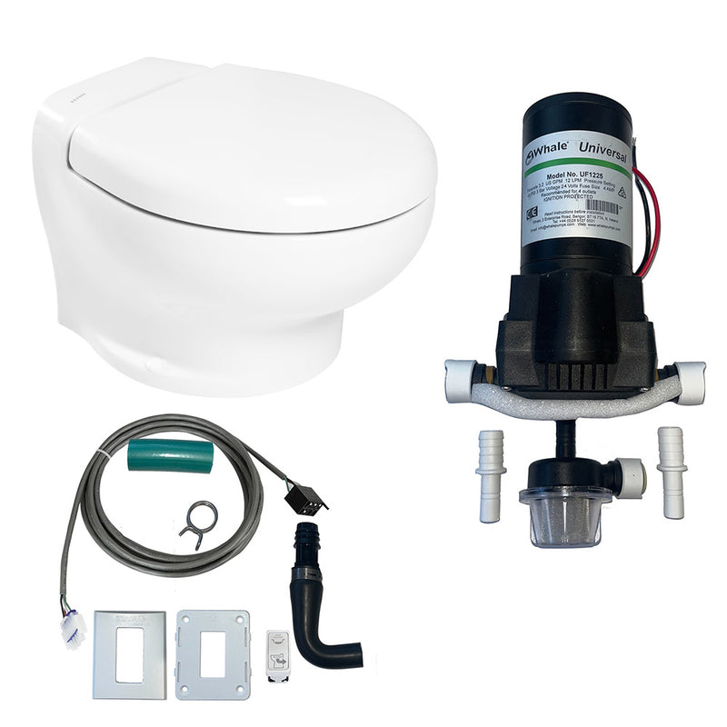 Thetford Nano Eco Compact Toilet Raw Water Kit w/Inlet Pump - 24V [T-NAN024PW/E/NA-RWKIT] - Essenbay Marine