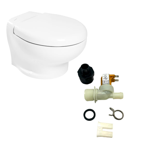 Thetford Nano Touch Compact Toilet Freshwater Kit - 24V [T-NAN024PW/TSFT/NA-FWKIT] - Essenbay Marine