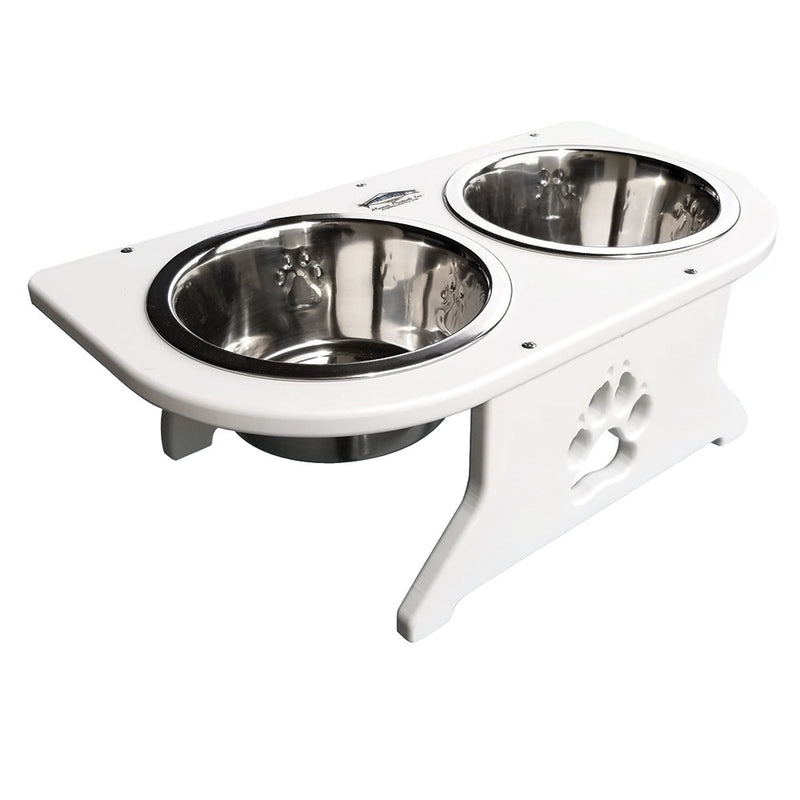 Deep Blue Marine Small Starboard Dog Dish w/Bowls - 5-1/2" Tall [DT-S] - Essenbay Marine