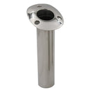 C.E. Smith Flush Mount Rod Holder - 15 Degree w/Drain - Black Liner - No Logo [53671CNA] - Essenbay Marine