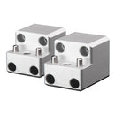 PTM Edge Board Rack Mount - 4 Bolt - Silver - Pair [P13168-1400TEBCL] - Essenbay Marine