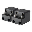 PTM Edge Board Rack Mount - 4 Bolt - Black - Pair [P13168-1400TEBBK] - Essenbay Marine