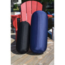 Dock Edge Reversible Fender Cover - Black/Blue - Medium [DE965869F] - Essenbay Marine