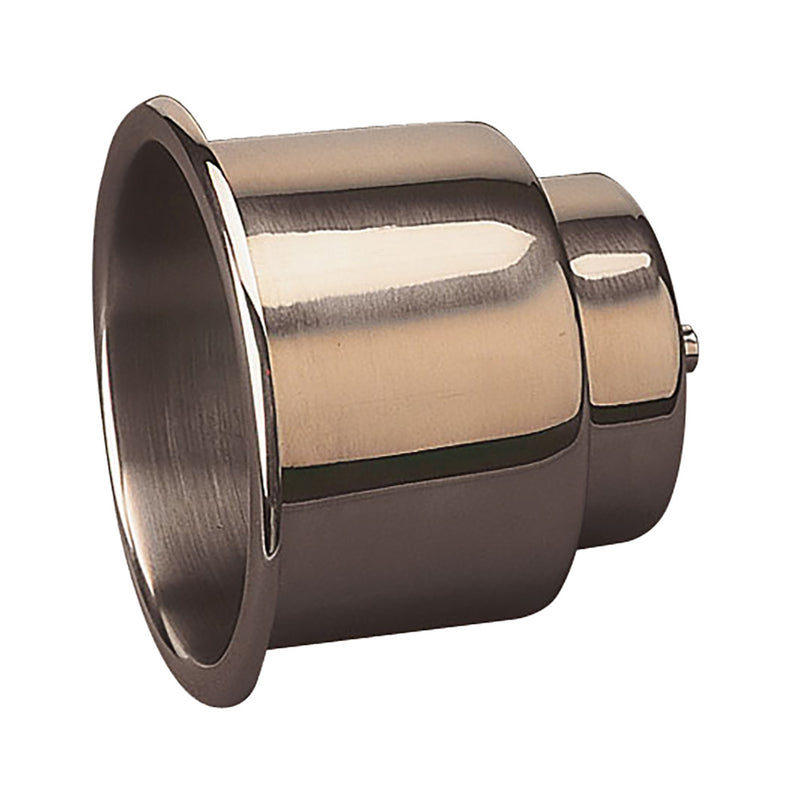 Sea-Dog Flush Mount Combo Drink Holder w/Drain Fitting - Stamped 304 Stainless Steel [588065] - Essenbay Marine