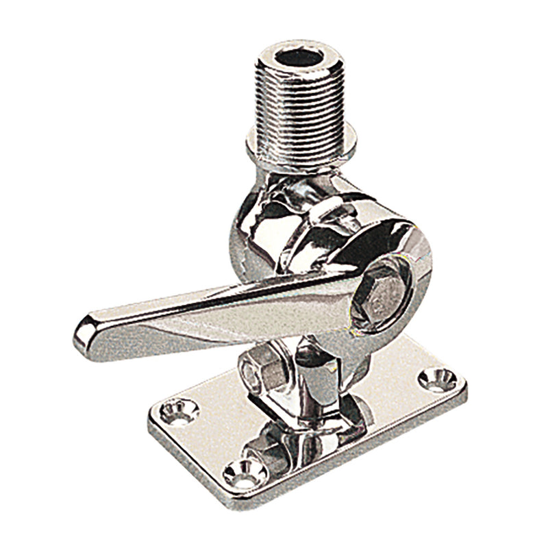 Sea-Dog Adjustable Antenna Base - Die Cast Zinc Chrome Plated [329300-1] - Essenbay Marine