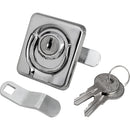 Sea-Dog Surface Mount Locking Ring Pull - Stamped 304 Stainless Steel/Die Cast Zinc Lock [221831-1] - Essenbay Marine