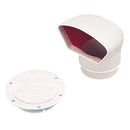 Sea-Dog Low Profile Cowl Vent/Snap-On Deck Plate - Dip Molded PVC [727130-3] - Essenbay Marine