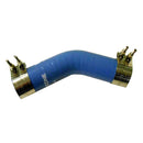 Trident Marine 2-1/2" ID 45 Blue Silicone Molded Wet Exhaust Elbow w/4 T-Bolt Clamps [242V2120-S/S] - Essenbay Marine