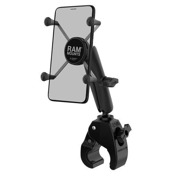 RAM Mount RAM X-Grip Large Phone Mount w/Tough-Claw Medium Clamp Base - Long [RAM-B-404-C-UN10U] - Essenbay Marine