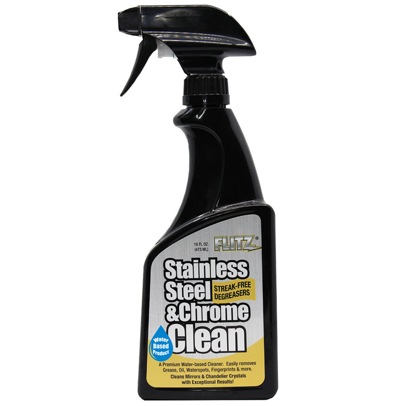 Flitz Stainless Steel  Chrome Cleaner w/Degreaser - 16oz [SP01506] - Essenbay Marine