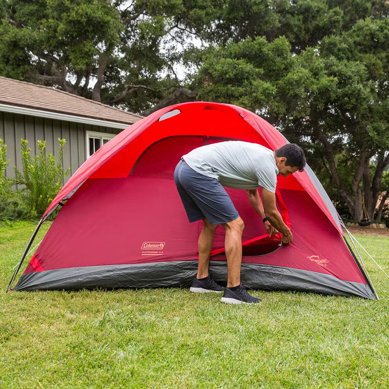 Coleman 6-Person Flatwoods II Lightweight Dome Camping Tent - Red [2207385] - Essenbay Marine