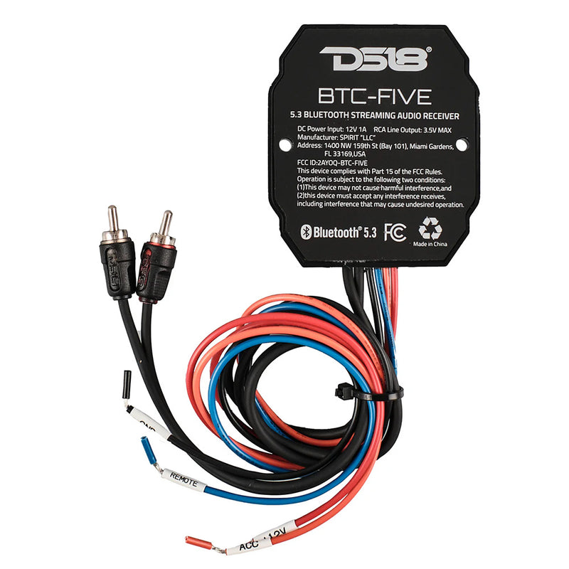 DS18 Universal Wireless Bluetooth 5.3 Audio Receiver [BTC-FIVE] - Essenbay Marine