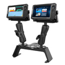 RAM Mount RAM Fishfinder Deck Kit w/Dual Marine Electronic Mount [RAM-FF1-D-115-2] - Essenbay Marine