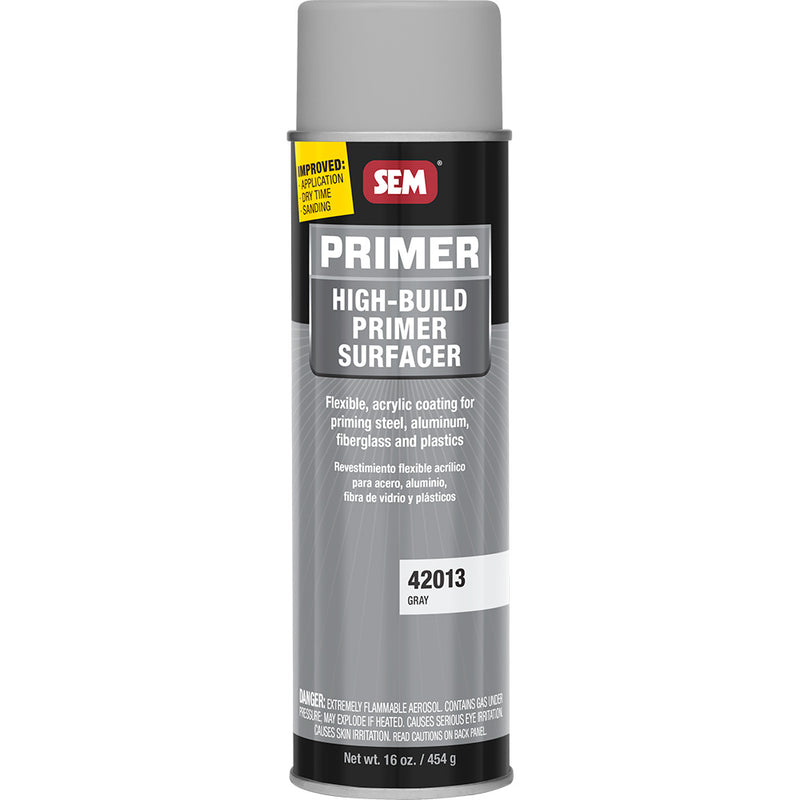 SEM High-Build Primer Surfacer - 20oz Aerosol Can - Grey [42013] - Essenbay Marine