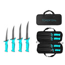 Toadfish Fixed Filet Knife Set - 4 Knives - 5, 6, 7  8 Fixed Knives [1175] - Essenbay Marine