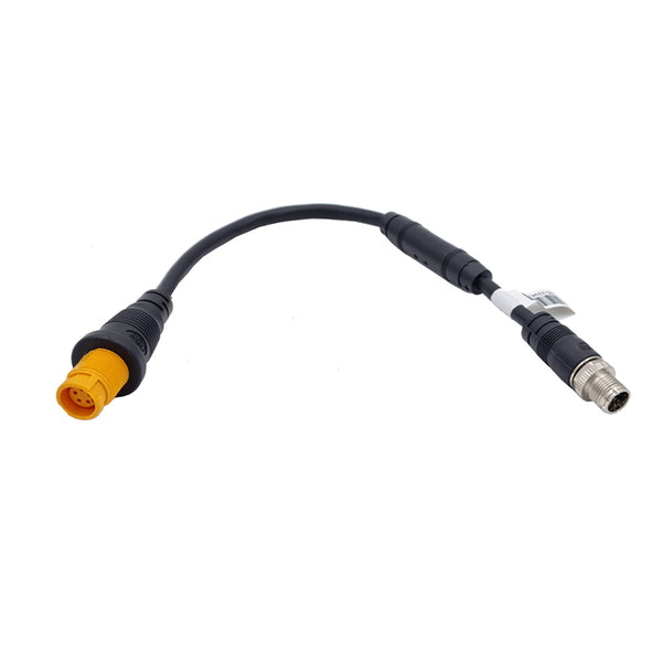 Navico Ethernet Adapter M12 8-Pin Male - Yellow 5-Pin Female - 1.2' [000-16448-001] - Essenbay Marine