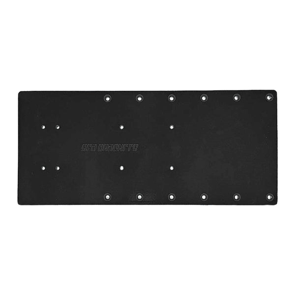 Sea Brackets 18" Straight Trolling Motor Plate - Black [SEA2324-BLK] - Essenbay Marine