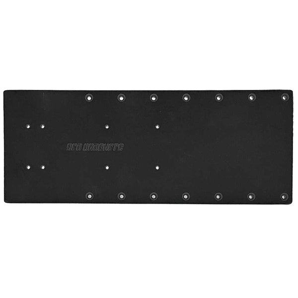 Sea Brackets 20" Straight Trolling Motor Plate - Black [SEA2325-BLK] - Essenbay Marine