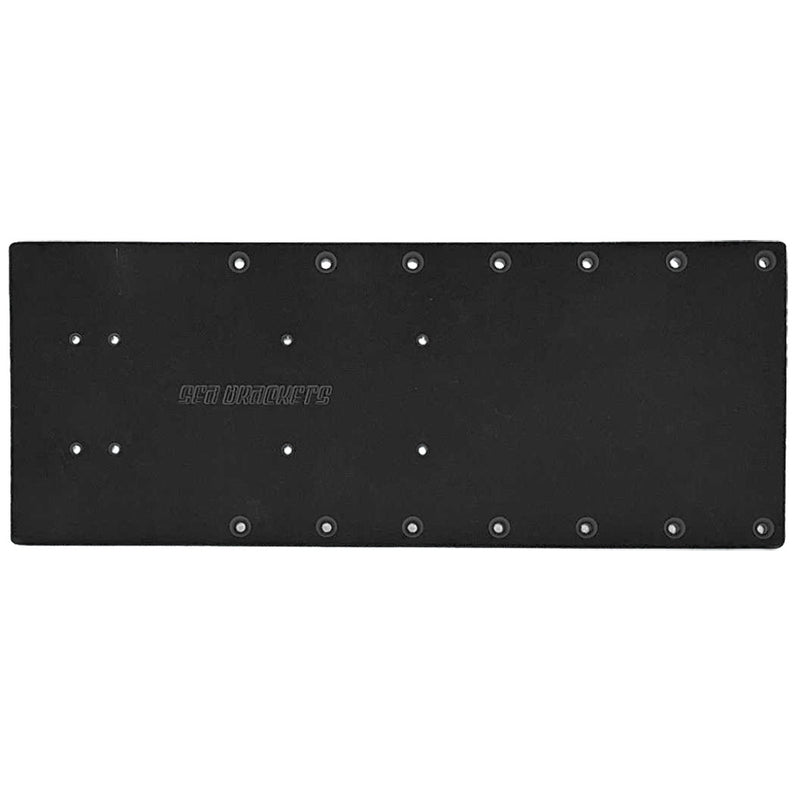 Sea Brackets 20" Straight Trolling Motor Plate - Black [SEA2325-BLK] - Essenbay Marine