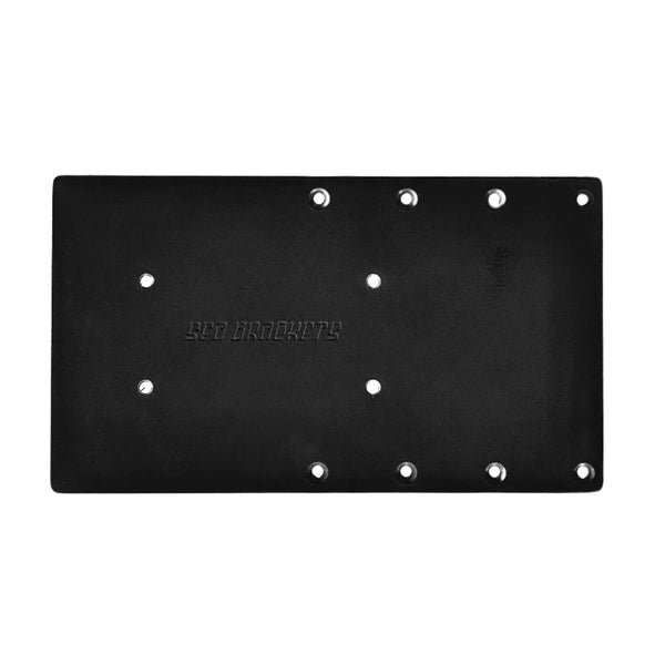 Sea Brackets 14" Straight Trolling Motor Plate f/Garmin Kraken - Black [SEA2312-BLK] - Essenbay Marine
