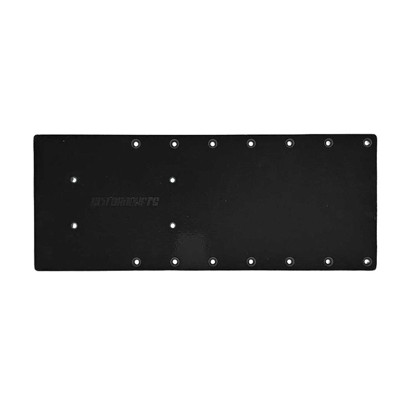 Sea Brackets 18" Straight Trolling Motor Plate f/Garmin Kraken - Black [SEA2302-BLK] - Essenbay Marine