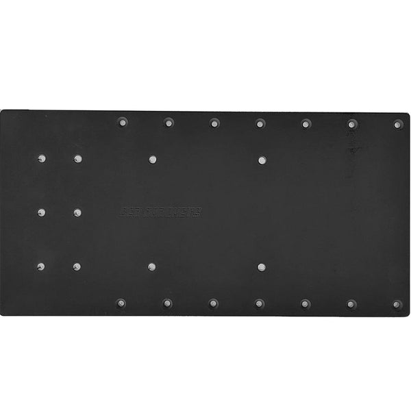 Sea Brackets 20" Straight Trolling Motor Plate f/Minn Kota Quest - Black [SEA2310-BLK] - Essenbay Marine
