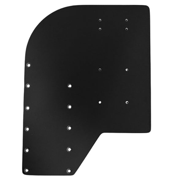 Sea Brackets Small Offset Trolling Motor Plate - Black [SEA2306-BLK] - Essenbay Marine
