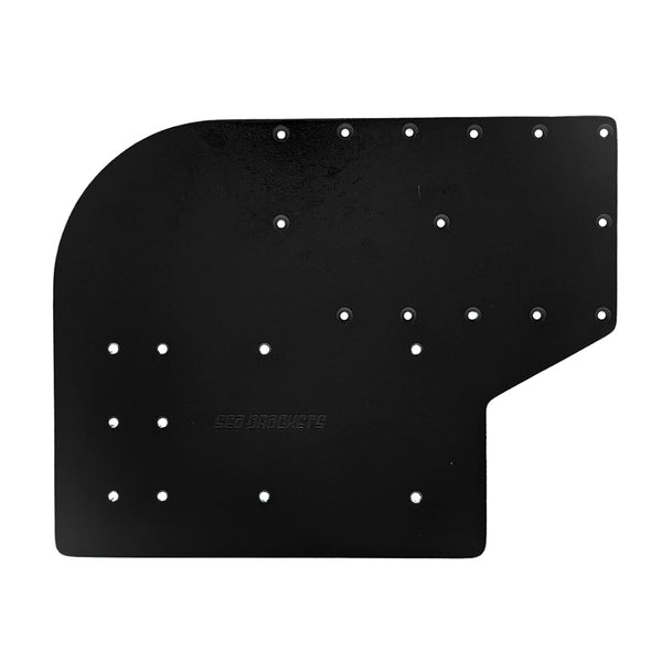 Sea Brackets Large Offset Trolling Motor Plate f/Minn Kota Quest - Black [SEA2305-BLK] - Essenbay Marine