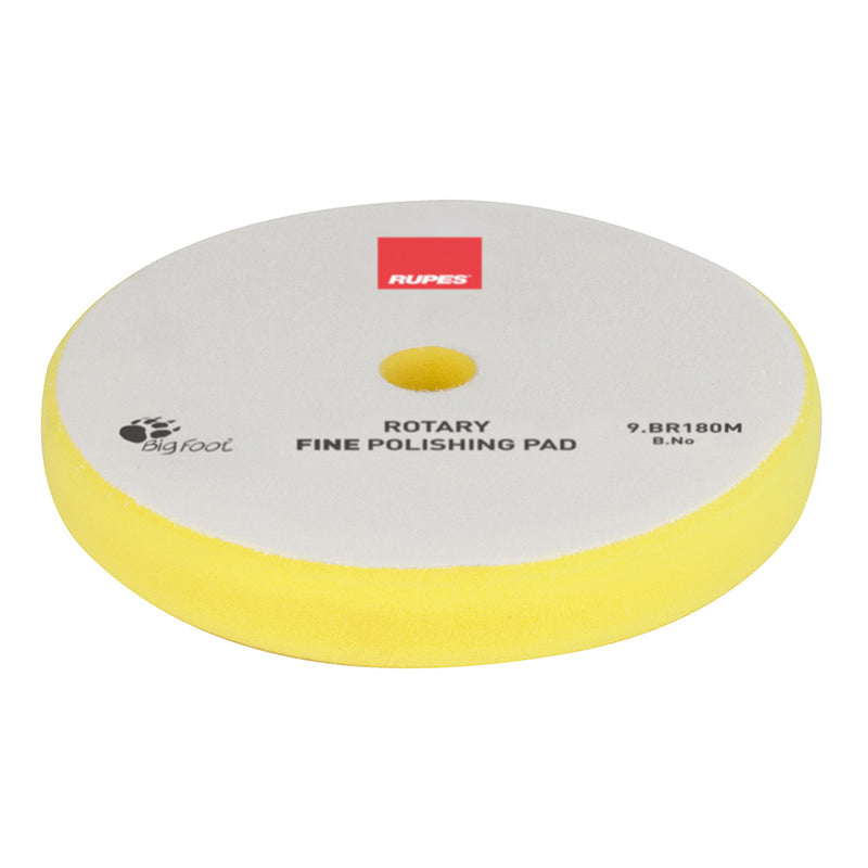 RUPES Rotary Fine Polishing Foam Pad 155/160mm - Yellow [9.BR180M] - Essenbay Marine