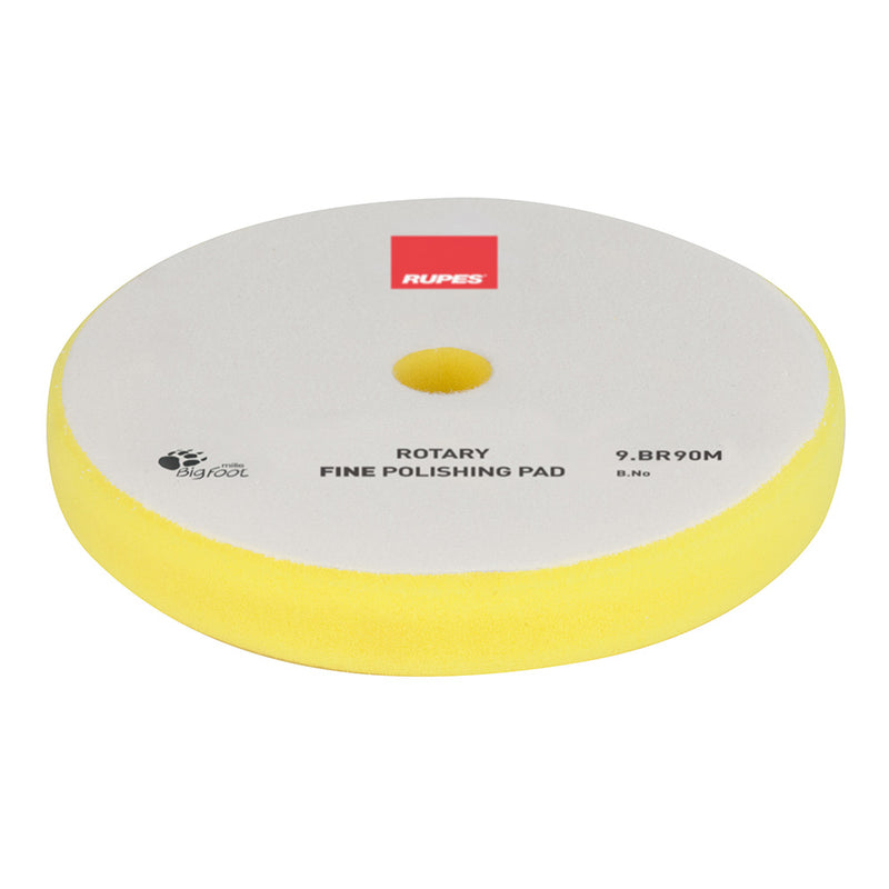RUPES Rotary Fine Polishing Foam Pad 75/90mm - Yellow [9.BR90M] - Essenbay Marine